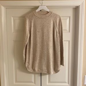 Loft XL cream sweater with multi colored speckles